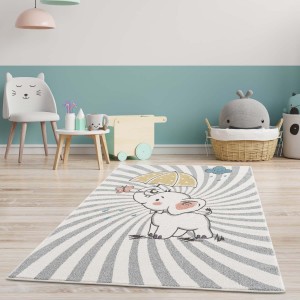 Roztomilý detský koberec na hranie sloník šťastia