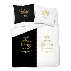 Luxusné bavlnené posteľné obliečky King & Queen