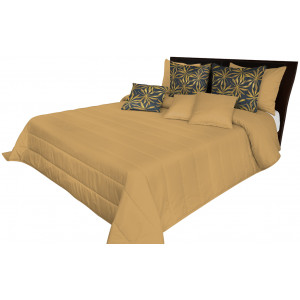 Kvalitný prehoz na posteľ béžovej farby