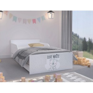 Úchvatná, kvalitne spracovaná detská posteľ LOVE 160 x 80 cm